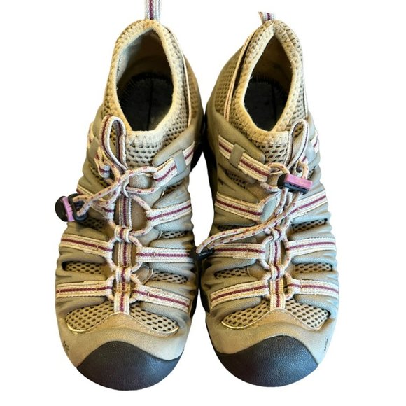 Keen Shoes Keen Mckenzie Water Shoes Gray With Purple Stripe Womens